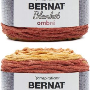 Bernat Blanket Ombre Yarn – Orange Crush | Super Bulky (6) | 220 yds