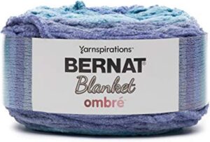 🧶 Bernat Blanket Ombre Yarn – Shaded Blue Ombre