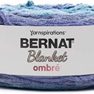 🧶 Bernat Blanket Ombre Yarn – Shaded Blue Ombre